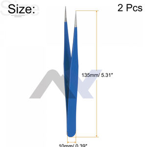 แหนบสแตนเลสสีดำสำหรับต่อขนตาอุปกรณ์แต่งหน้า - Product Image 3