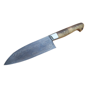 Venta al por mayor personalizado OEM ODM cubertería fábrica profesional Damasco japonés Chef cuchillos para cocina Nuevo diseño fijo hoja afilada - Product Image 1
