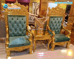 Sillas de salón clásicas de madera de teca tallada a mano, sillas de salón de diseño moderno, a la venta - Product Image 6