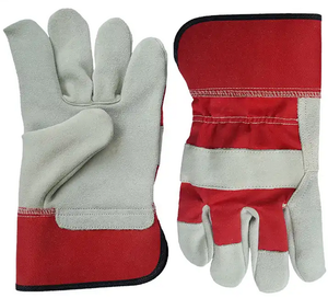 ถุงมือทําสวนหนัง ถุงมือทําสวนหนังวัวแยก สําหรับการทํางานและความปลอดภัย ถุงมือหนังป้องกันมือ - Product Image 3