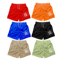Multi Color Custom Gym Shorts High Quality Mesh Sublimated Casual Basketball Running 5 Inch Above Knee Breathable Men's Shorts