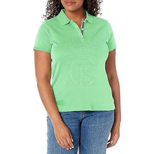 Polo grande taille à séchage rapide respirant pour femmes avec logo personnalisé motif en tricot solide décontracté pour hommes quantité minimale de commande bas - Product Image 1