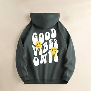 Nouveauté 2024 : Sweat-shirts pour hommes de haute qualité, 100% coton molletonné, légers, manches longues, hiver, impression de logo personnalisée, poche - Product Image 2