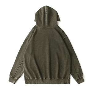 Sweats à capuche spécialement conçus pour hommes Heavy Industry Hoody Water Wash Retro Sweaters Oversize Cotton Hooded Men's Acid hoodies - Product Image 5