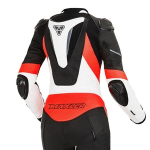 Combinaison de moto en cuir pour femmes, coupe-vent, imperméable, grande taille, protection CE niveau 1, vêtements de sport durables de haute qualité - Product Image 4