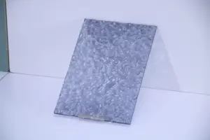 Placa acrílica iridescente do tamanho personalizado com papel protetor para sinais, projetos de exibição DIY reeded perspex acrílico