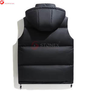 Chaleco Acolchado de Invierno para Hombre, Ligero, Cálido, Impermeable, con Capucha y Logotipo Personalizado al por Mayor - Product Image 2