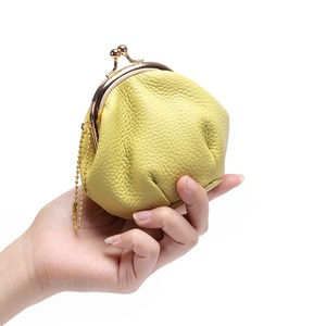 Ando Bag Genuine Cowhide Leather Kiss Lock Coin <b>Purse</b> <b>Small</b> Dumpling Pouch for Lipstick and Jewelry - Product Image 2