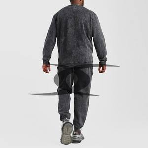 Vente en Gros Concevez Votre Propre Sweat et Pantalon de Survêtement Lavé à l'Acide Survêtement Polaire Personnalisé pour Hommes - Product Image 2