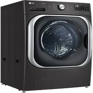 High Quality New Side-by-Side on Storage Drawer Pedestal Front Load <b>Washer</b> and Electric Dryer Set in Black Steel - Product Image 2