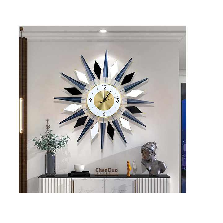 Home Décor Home & Living Silent Wall Clock Metal Wall Clock Large Wall