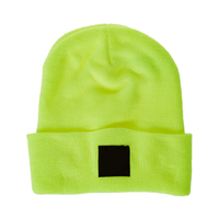 Gorros de Punto Personalizados al por Mayor con Logotipo Bordado para Bebés, Gorros de Invierno para Niños, Estilo Casual de Playa Y2K, Transpirables, 22 Colores, con Borde