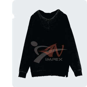 Sweat à capuche pull-over avec logo d'impression personnalisé de haute qualité pour hommes matériau personnalisé sweat-shirt à capuche flexible pour hommes - Product Image 2