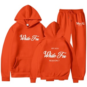 Conjunto Deportivo Erni Sports para Hombre y Mujer, Sudadera con Capucha y Pantalones Térmicos con Estampado Floral, Estilo Hip Hop, Moda Urbana, 100% Algodón para Otoño - Product Image 5