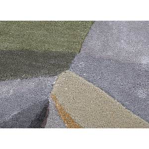 Come Around <b>Hand</b> <b>Tufted</b> Wool & Viscose <b>Rugs</b> Grey & Black Geometric Pattern Plush Carpet for Home & Exhibition TRA-1126 - Product Image 3