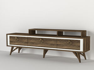 Meuble TV Rosso de luxe exclusif Panneau de particules blanc noyer de style ferme moderne du meilleur vendeur de Turquie pour le salon - Product Image 4