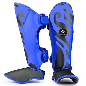 Espinilleras de Boxeo con Diseño de Logotipo Personalizado al por Mayor, Disponibles en Todos los Tamaños, Espinilleras de Cuero Genuino para Adultos en Oferta - Product Image 6