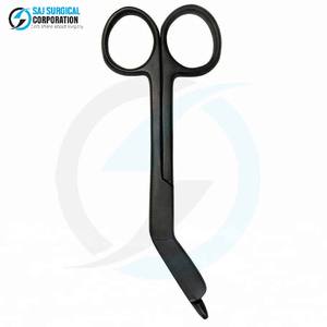 Tijeras de vendaje Lister de acero negro Acabado resistente a la corrosión Longevidad Uso de Cirugía General Certificado CE - Product Image 3