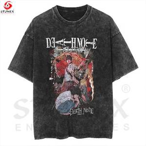 Wholesale <b>Men</b> Acid Wash T <b>Shirt</b> Streetwear Hip Hop Stone 100% Cotton t <b>Shirts</b> with logo Customize T-<b>shirt</b> - Product Image 4