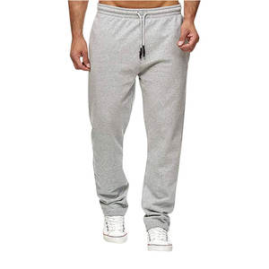 Wholesale Athletic <b>Slim</b> <b>Fit</b> Stretchy Plain <b>Joggers</b> With Pocket Elastic Waist Drawstring Polyester <b>Jogger</b> Pant <b>Men</b> <b>men's</b> trousers - Product Image 1