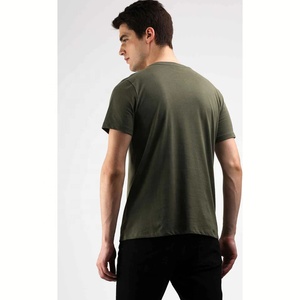 เสื้อยืดแขนสั้นผู้ชายผ้าคอตตอน100% พิมพ์ลายปักโลโก้ได้ตามต้องการแห้งเร็วระบายอากาศ - Product Image 5