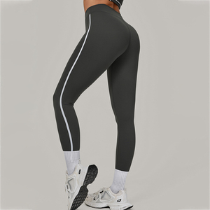 เลกกิ้งเล่นกีฬาโยคะสำหรับผู้หญิงสายแบบเปลือยยืดหยุ่นสูงสำหรับออกกำลังกายในยิมฟิตเนสเล่นกีฬา - Product Image 6