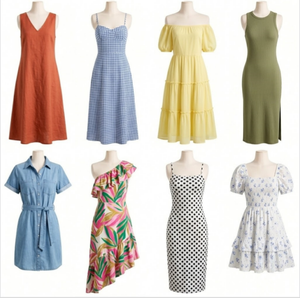 Vestido de Verano para Mujer con Hombros Descubiertos y Fruncido, Vestido Maxi Acampanado para Vacaciones en la Playa, Envío con Estilos Variados - Product Image 1