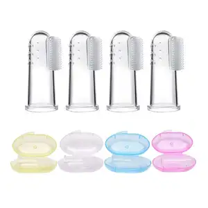 New Born Babi Convenience Stores Finger Toothbrush Soft Silicone Easy To Clean Baby Oral Cavity Massage Toothbrush For Children