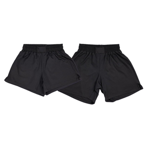 Shorts MMA pour hommes personnalisés de haute qualité, taille élastique, couleur noire, écologiques, séchage rapide, respirants, extensibles, légers, durables - Product Image 4