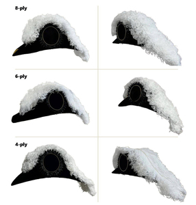 Superventas 2025 de calidad superior Sir Knights Templar Commandery Chapeau All White Plumes MOQ Servicio OEM - Product Image 4