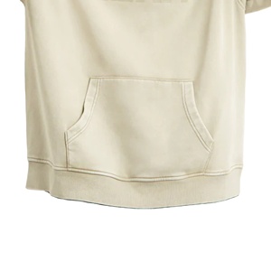 Pull à capuche en polaire premium 100% pour hommes, vêtements d'hiver surdimensionnés, techniques brodées, couleur unie, grande taille - Product Image 4