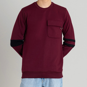 เสื้อสเวตเชิ้ตคอฟลีซคอกลมสำหรับผู้ชายผ้าฝ้ายแขนยาวระบายอากาศได้ดีเป็นมิตรกับสิ่งแวดล้อมปรับแต่งได้คุณภาพสูง - Product Image 5