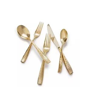 Factory Customizable Luxury Potable Commercial <b>Cutlery</b> Stainless Steel Matte <b>Black</b> <b>Gold</b> Silverware Set - Product Image 2