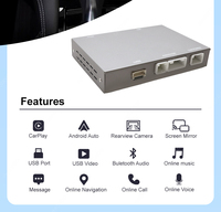 Boîtier CarPlay sans fil pour Infiniti avec écran 8 pouces 2015-2019 Q50/Q60/Q50L/QX50 Armada Y62, Android Auto, Mirroring, Airplay, Caméra, Garantie 1 an
