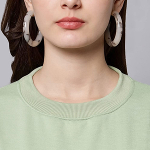 Sweat-shirt pour femme d'hiver, nouveau modèle tendance, logo personnalisé, vente chaude 2025, sweat-shirt de sport à manches longues de haute qualité, 100% coton - Product Image 6