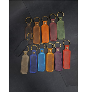 Llavero de Cuero Suave Colorido con Diseño Cosido Hecho a Mano en Turquía - Product Image 1