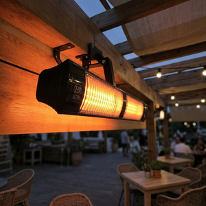 ELCON EIR-3000 เครื่องทำความร้อนอินฟราเรดคลื่นยาว 3000W IP65 กันน้ำ อะลูมิเนียมเคลือบสีดำ ครอบคลุมพื้นที่ 16 ม. ประหยัดพลังงาน แบบตั้งพื้น - Product Image 6