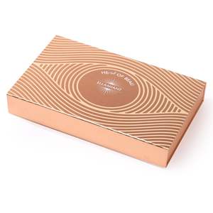 Boîte d'emballage cadeau de stratification mate personnalisable en gros pliable en carton à gaufrer estampage feuille d'or matériaux recyclés UV - Product Image 3