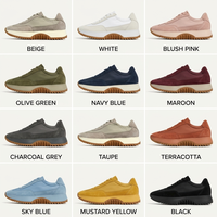 Zapatillas Deportivas Casuales de Gamuza Gris Beige con Cordones, Suela de Goma, Plataforma Dentada y Entresuela Cómoda Antideslizante para Caminar