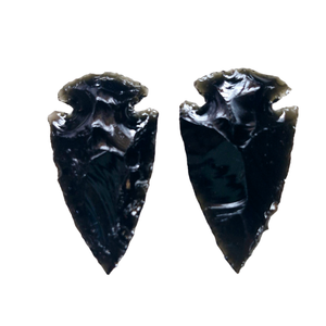 Pierre de pointe de flèche en obsidienne noire de la meilleure qualité |   Meilleure qualité |   Meilleur prix de gros |   Crescent en verre métaphysique - Product Image 2