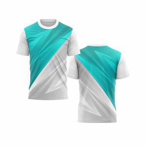 เสื้อฟุตบอลชายสีขาวแดงลายเฉียงแบบคัสตอม คอกลม ระบายอากาศได้ดี น้ำหนักเบา แขนสั้น เหมาะสำหรับฝึกซ้อม ดีไซน์เรียบง่าย - Product Image 2
