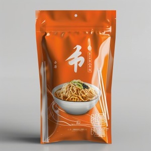 2024 Fábrica DE LA India Empaque de sellado de 3 lados Fideos de brillo mate con Ziplock Impresión de huecograbado Bolsa de alimentos Artículos resistentes al olor - Product Image 1