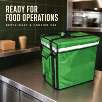 Sac à dos isotherme personnalisé 1680D grande capacité pour livraison de repas, sac thermique pour restaurant, plats à emporter, coursier