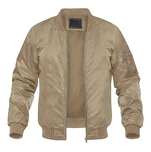 Chaquetas Bomber para Hombre de Alta Calidad, con Impresión de Logotipo Personalizado, Cortavientos, Mangas Completas, Estilo Urbano, Servicio OEM - Product Image 4