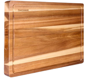 Tabla de cortar de madera rectangular, tabla de cortar de cocina moderna para pizza, queso y aperitivos - Product Image 1