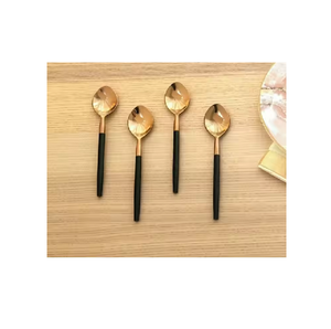 Cuillères Laiton Lot de 5 couverts en acier miroir Couverts en acier inoxydable Ensemble de couverts Passe au lave-vaisselle Fabriqué - Product Image 5