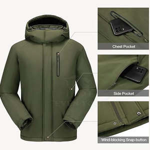 Chaqueta térmica de esquí para hombre, impermeable, a prueba de viento, para snowboard, deportiva, personalizable. - Product Image 4