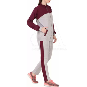 Ensemble de survêtement d'hiver personnalisé pour femme, motif uni, manches longues, design décontracté, respirant, 100 % coton, dernières collections en promotion - Product Image 3
