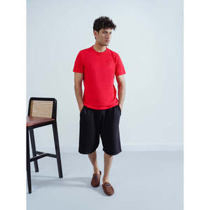 เสื้อยืด ANEKO ผ้าฝ้าย 100% สวมใส่สบาย ทรงปกติ น้ำหนัก 300 กรัม ผ้าเจอร์ซีย์ ลายเรียบ มีตัวอย่างฟรี ป้ายกำกับแบบกำหนดเองพร้อมปักโลโก้ - Product Image 1
