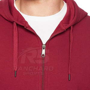 Sweat à capuche zippé en coton mélangé pour homme, sweat à capuche zippé en tissu doux pour homme, sweat à capuche zippé respirant pour homme, sweat à capuche zippé durable pour homme - Product Image 5
